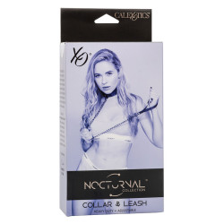 Calexotics - Nocturnal Collier Et Laisse En Cuir Réglable Noir
